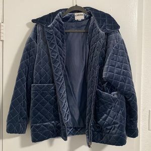 I Am Gia Velvet Qulited Jacket